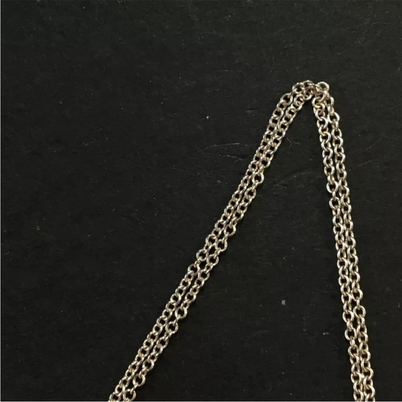 TIFFANY&CO. Silver 925 Splash Please Return to Heart Pendant Necklace - Picture 3 of 6